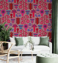 The texture appears smooth and graphic, like a modern print.
