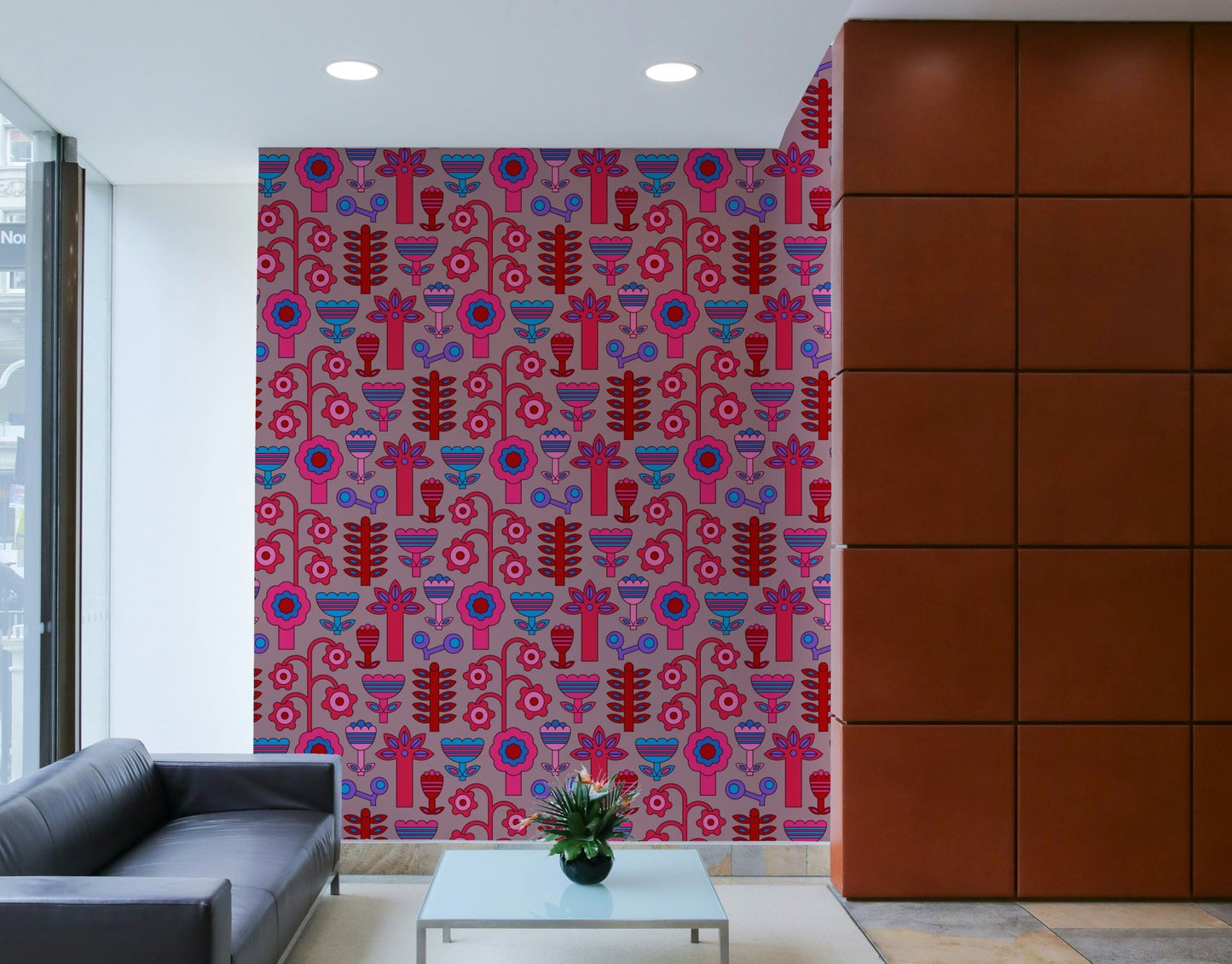 Captures the essence of a whimsical, stylized garden.
