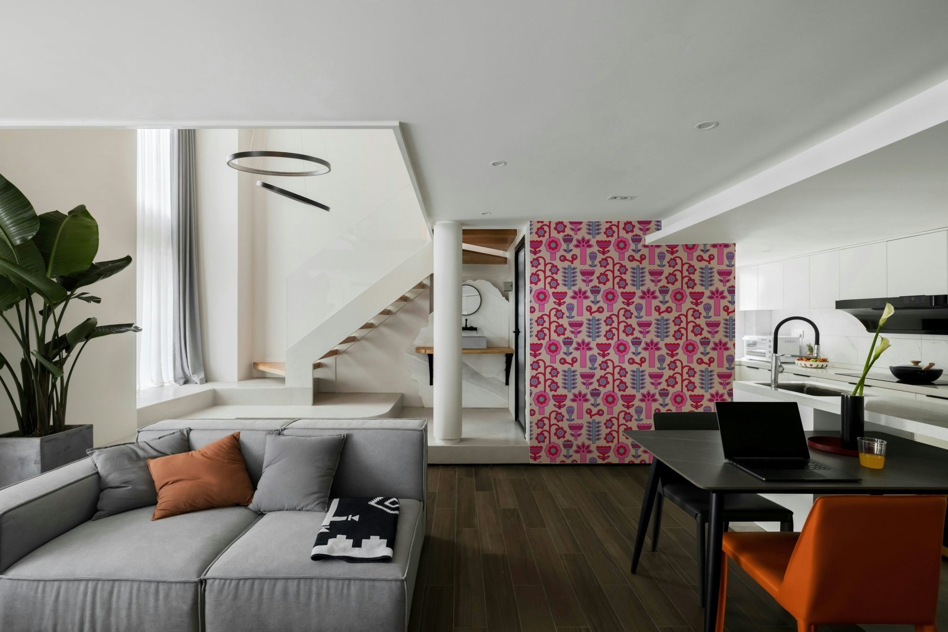 The texture appears smooth and graphic, like a vintage print.
