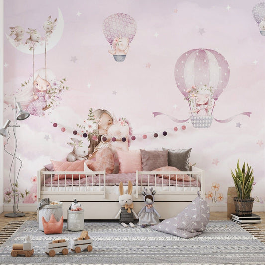 Unicorn adventure and balloons wallpaper
 D175