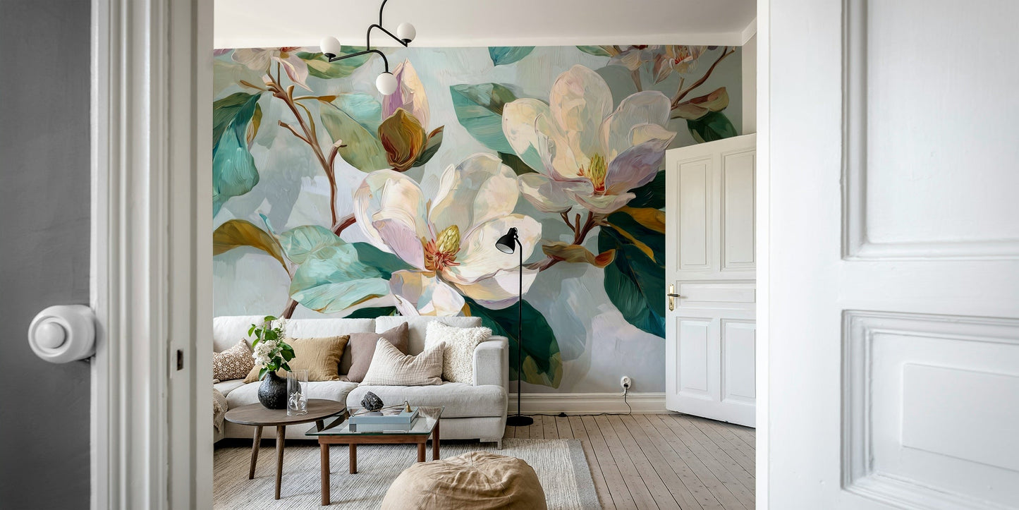 The flowers are in shades of white, pink, and red.

