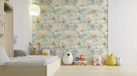 Timeless magnolia wallpaper for contemporary spaces.

