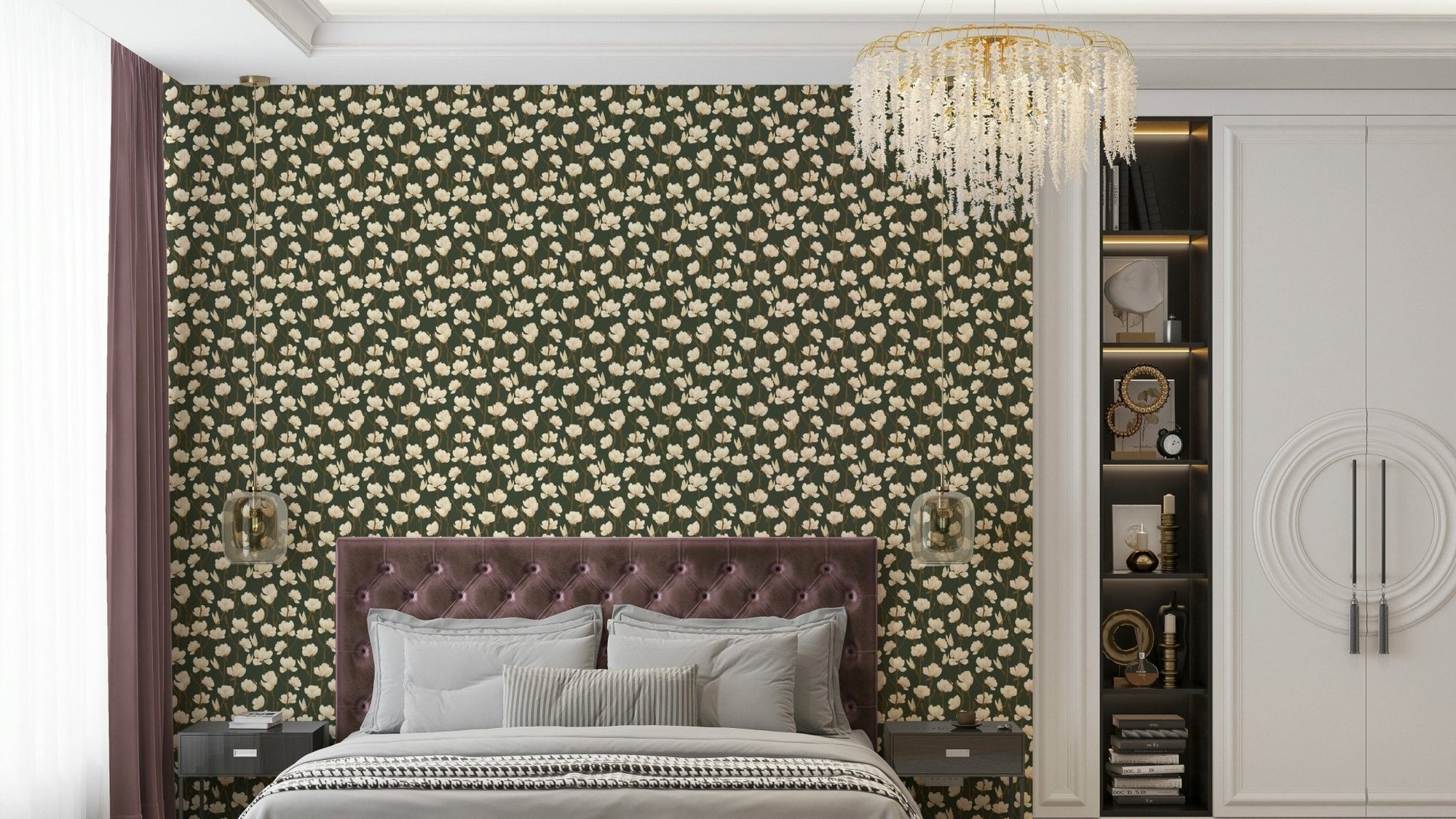 Elegant Magnolia Still forest dusk design
 GD142
