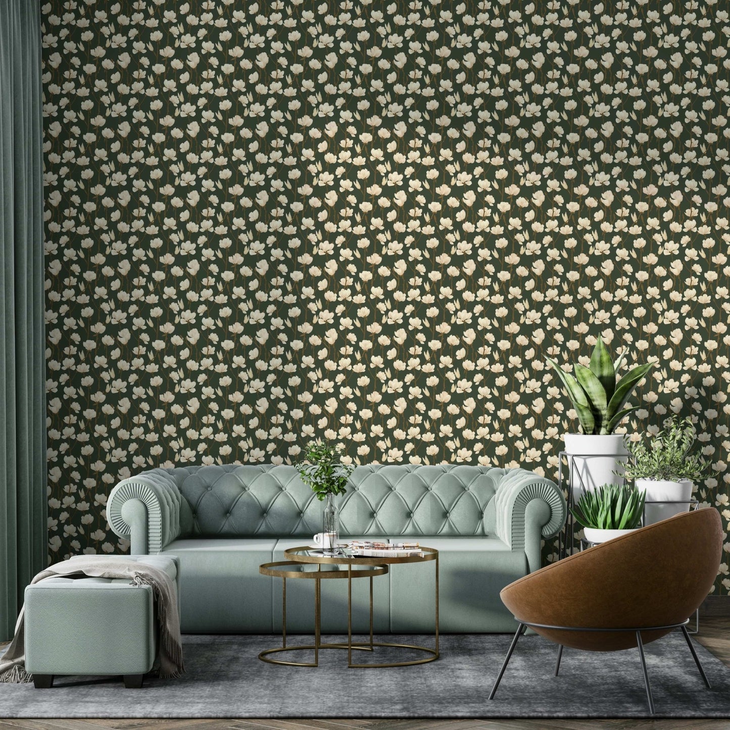 Magnolia Still botanical beauty wallpaper

