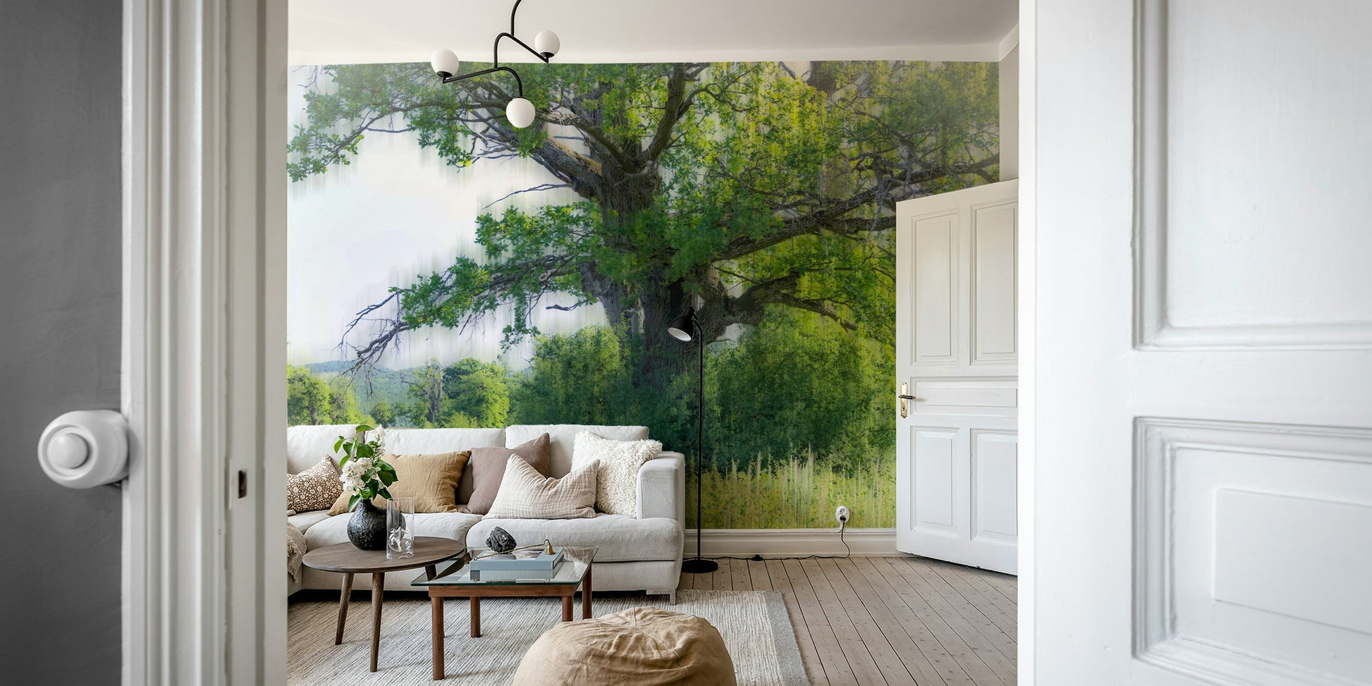 The high-resolution print captures fine details of the tree's leaves and branches.