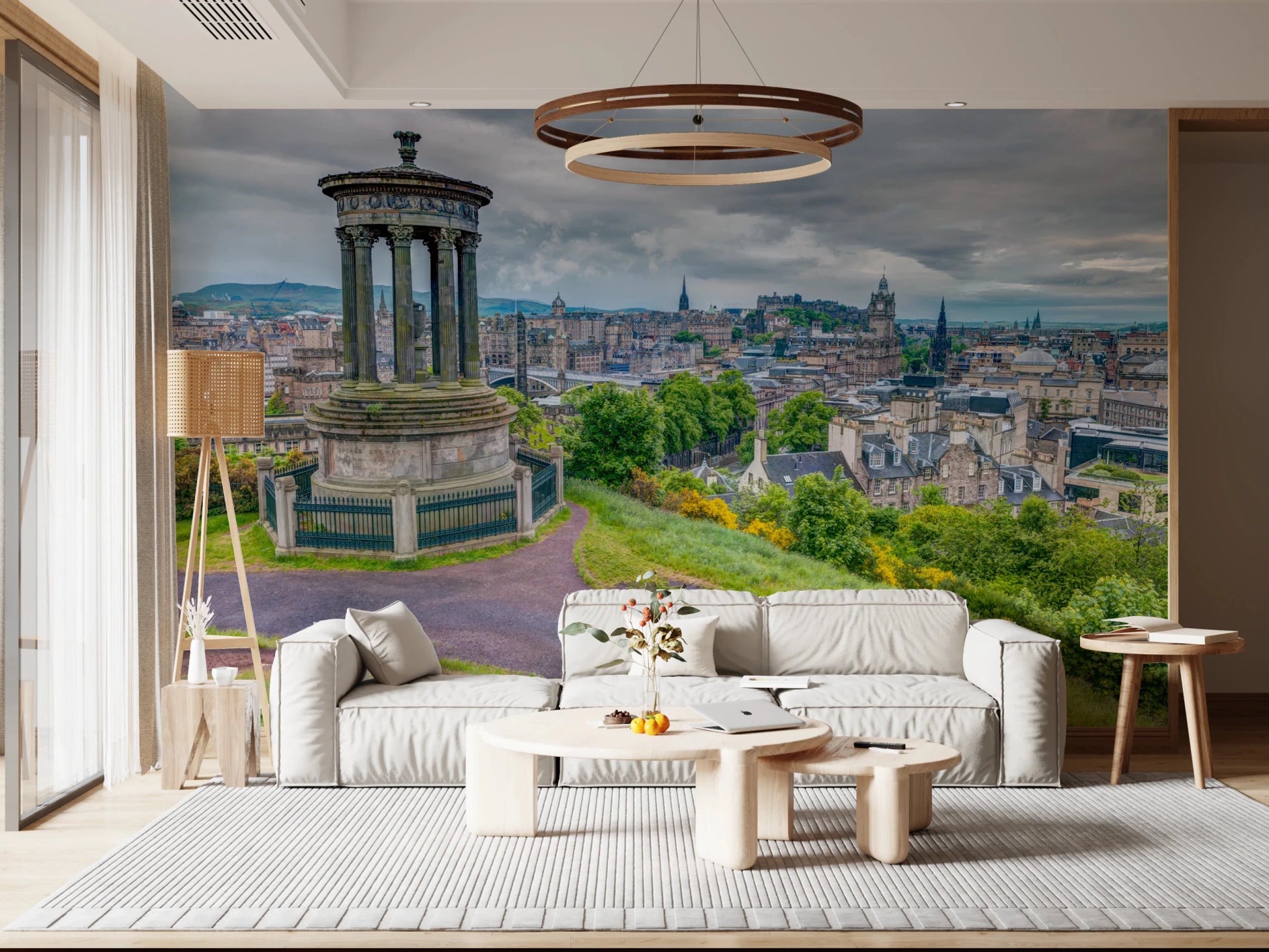 Office space with Majestic Hilltop View wall mural monument focus