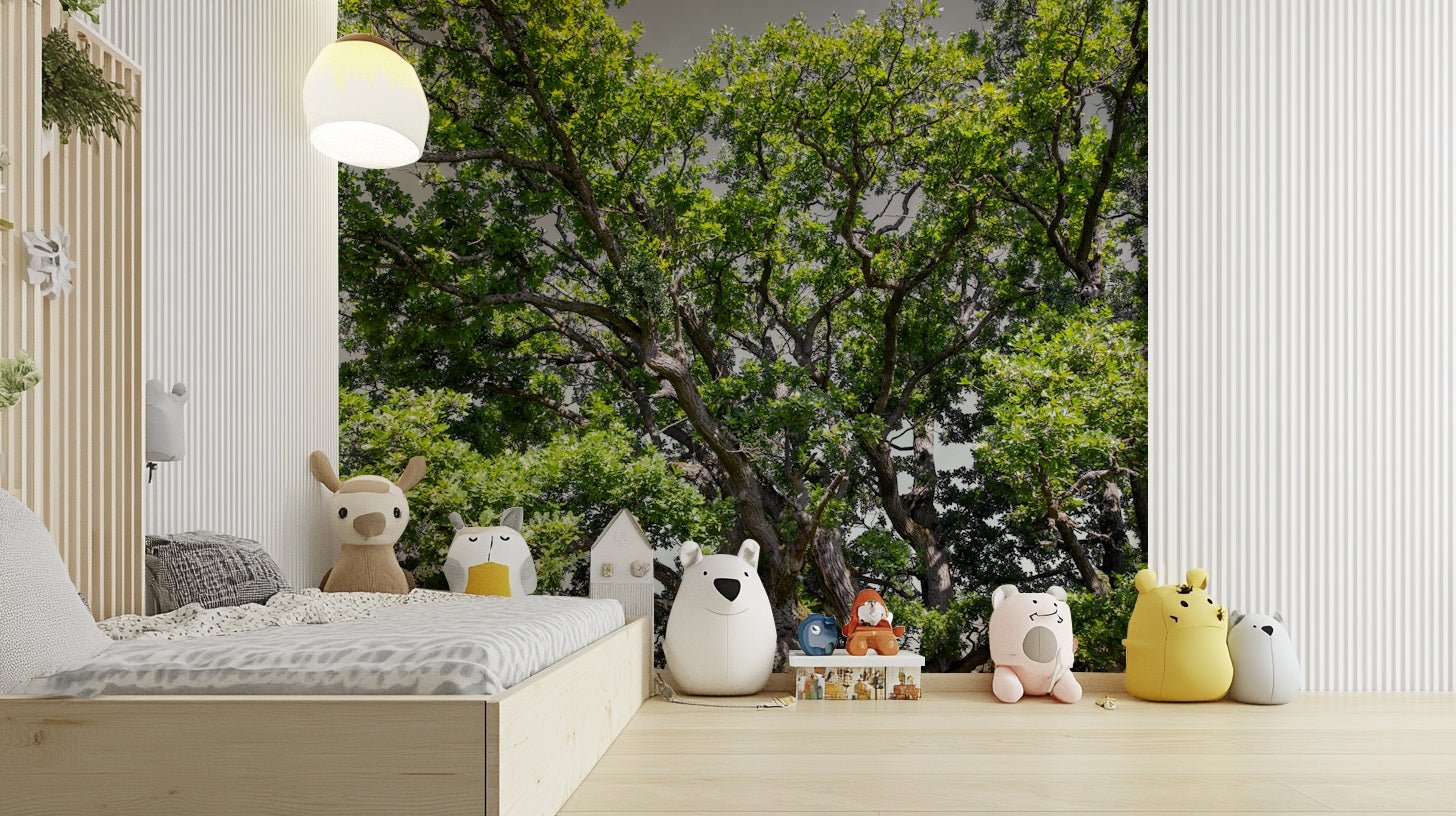 The high-resolution print captures fine details of the leaves and branches.

