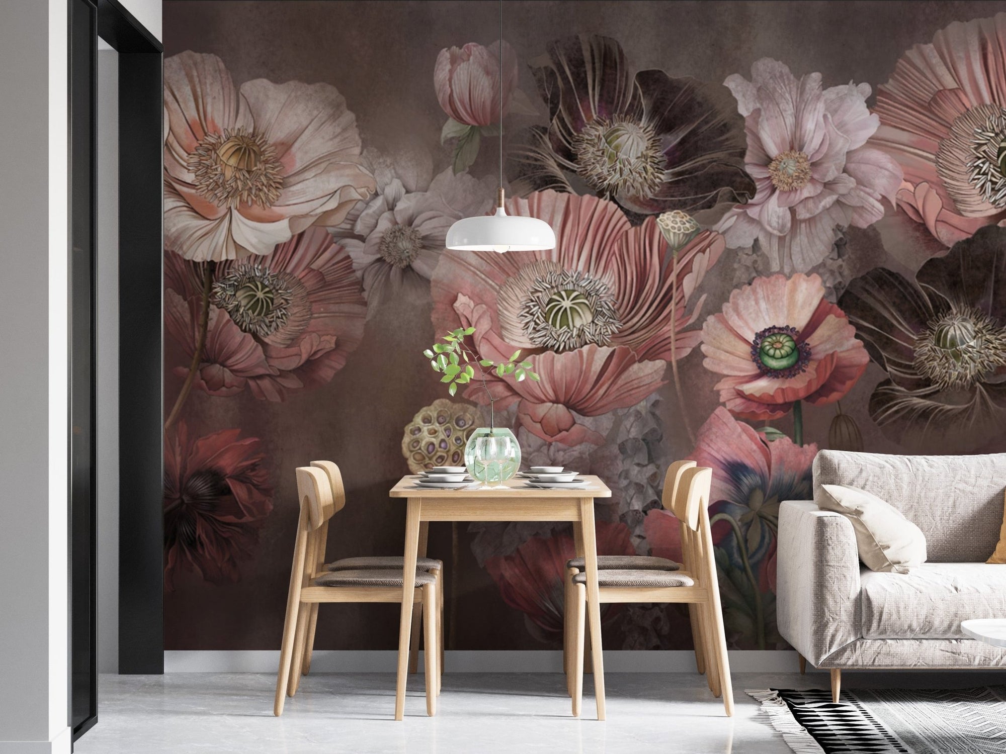 Floral Petal Wall Art Mural B577

