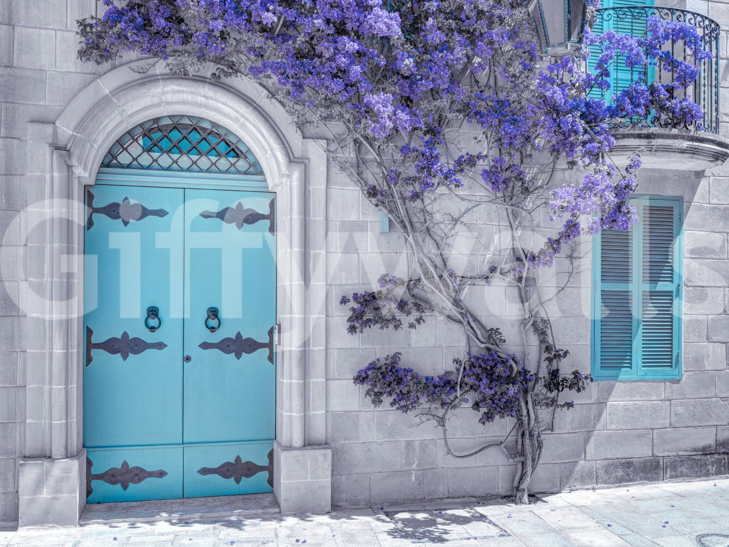 The image feels peaceful and restful, like a quiet street.

