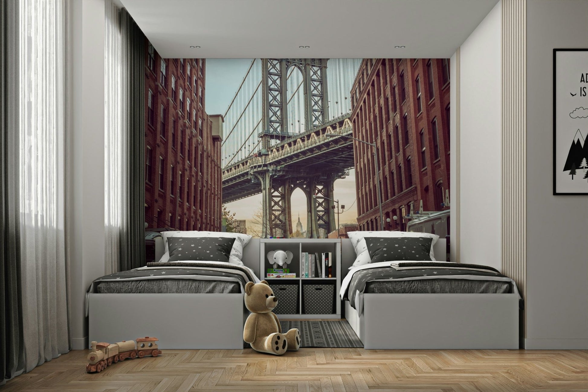 Dumbo neighborhood view wallpaper.

