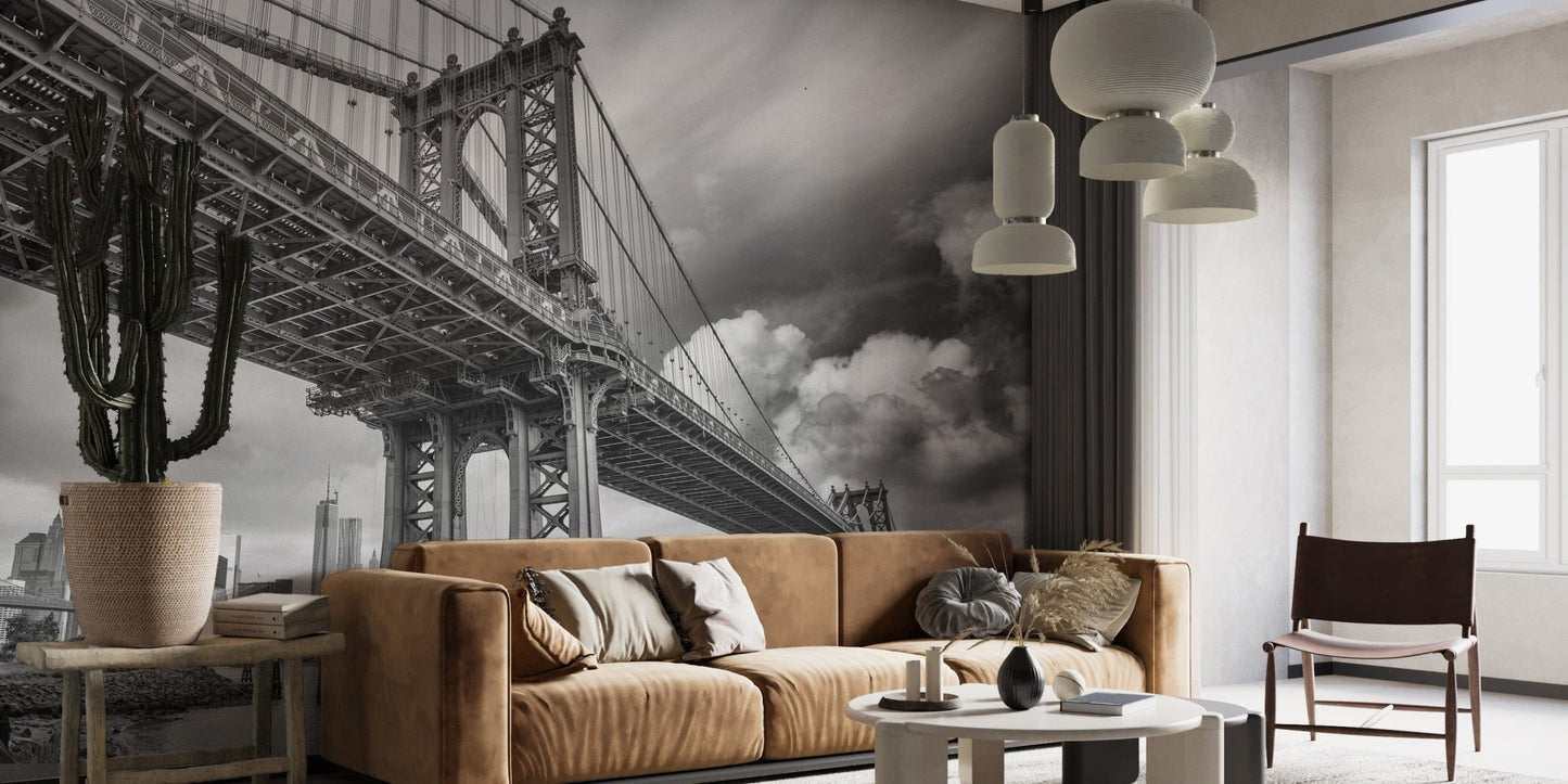Manhattan Bridge NY City Wallpaper Murals - Giffywalls B227