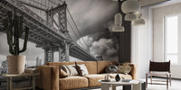 Manhattan Bridge NY City Wallpaper Murals - Giffywalls B227