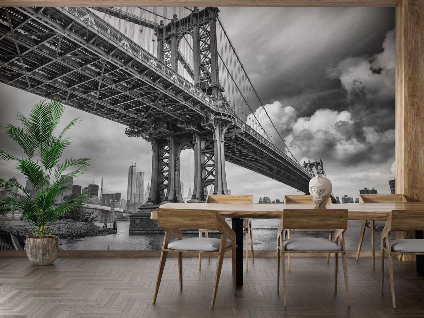 Manhattan Bridge NY City Wallpaper Murals - Giffywalls B227