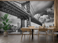 Manhattan Bridge NY City Wallpaper Murals - Giffywalls B227