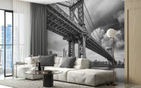 Iconic NYC bridge wallpaper art style B227