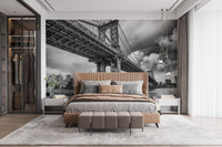 Scenic Manhattan Bridge wall mural B227
