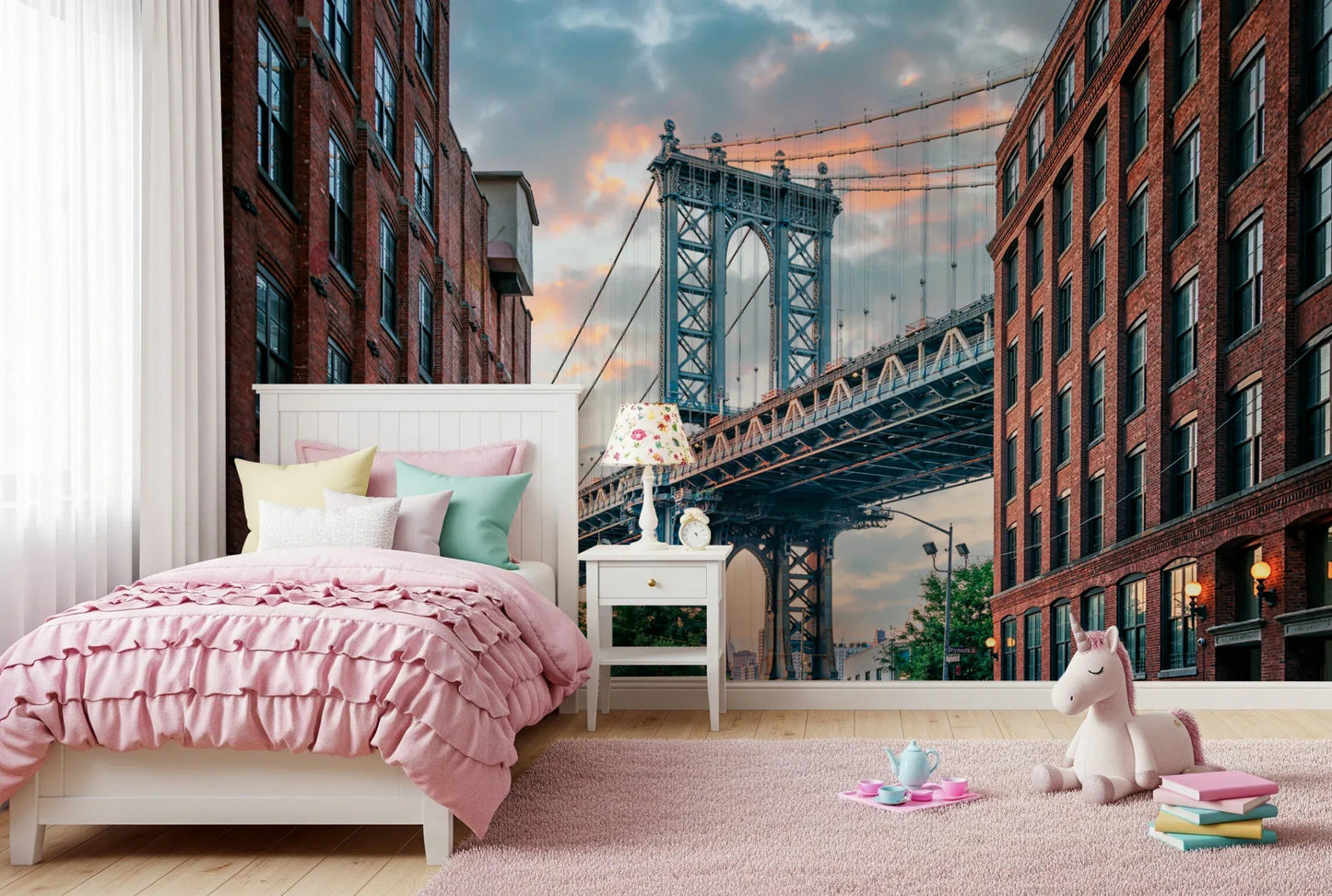 Manhattan Bridge Vista Wall Mural