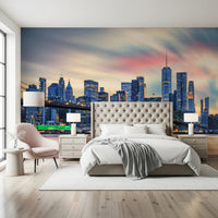 Manhattan City Lights Wall Mural
