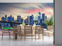 Manhattan City Lights Wall Mural