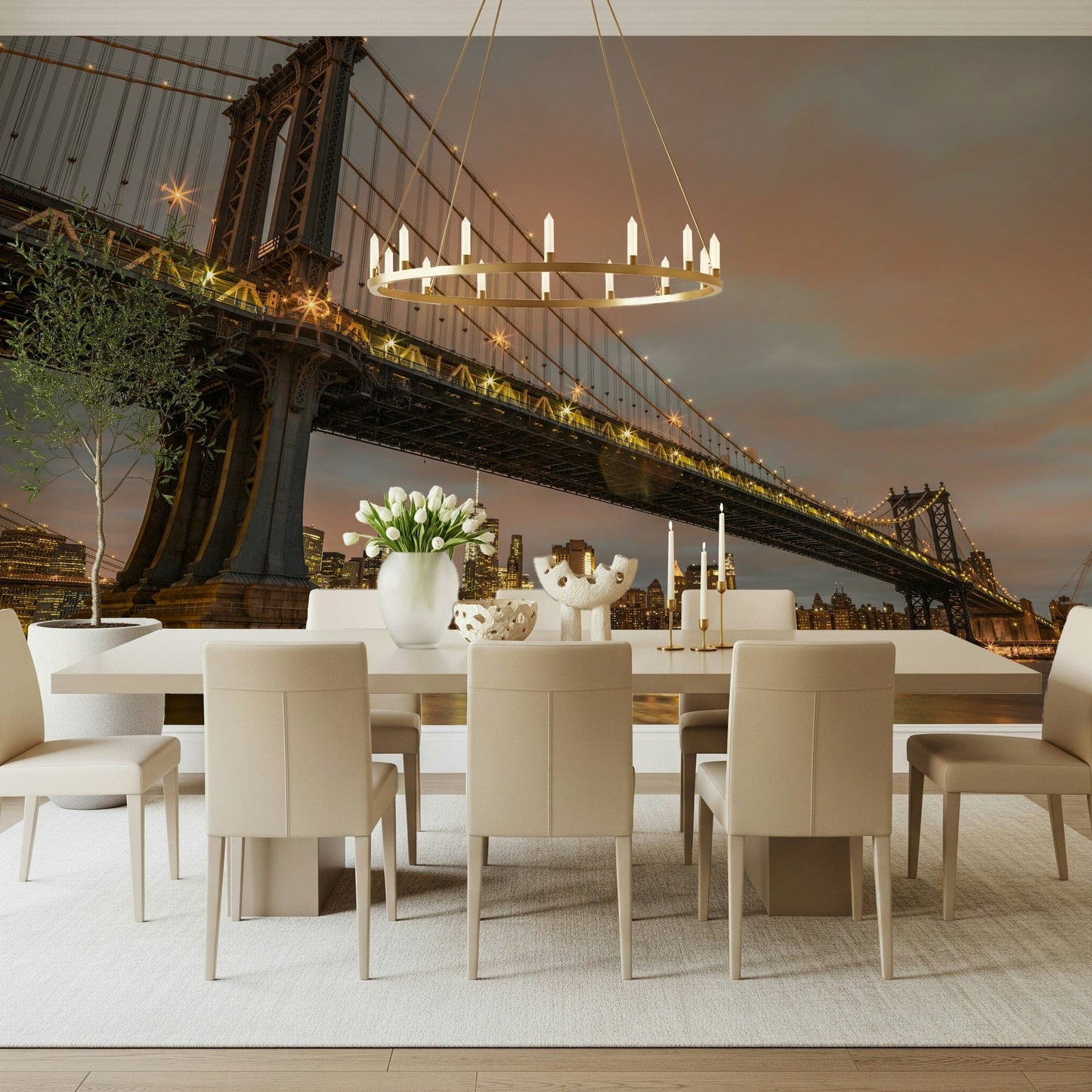 Manhattan Dusk Wall Mural