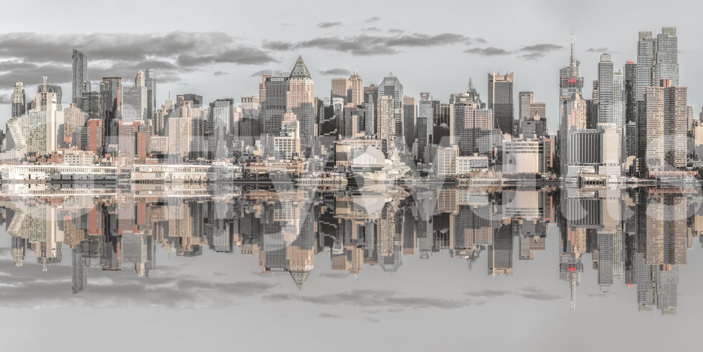 Panoramic city wall mural showing Manhattan Skyline Panorama, GD8765
