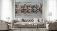 Manhattan Skyline Panorama wall mural with skyscraper detail, GD8765