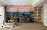 Cityscape of Manhattan during sunset


