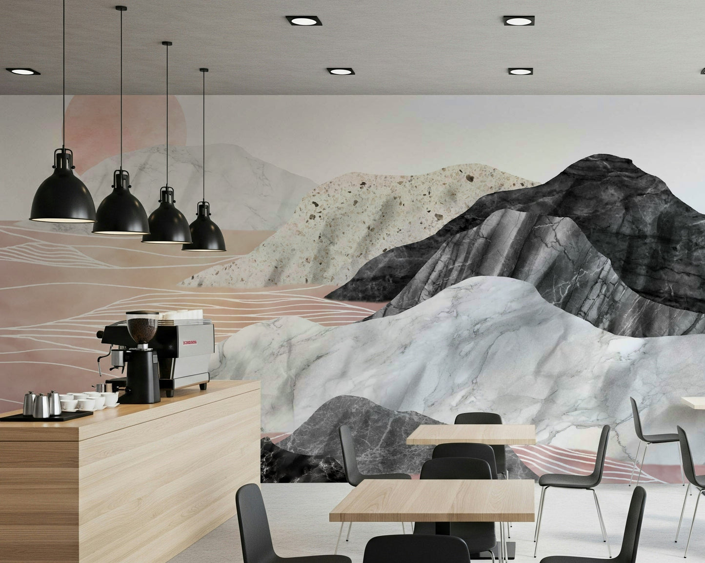 A classic abstract design wallpaper for walls.