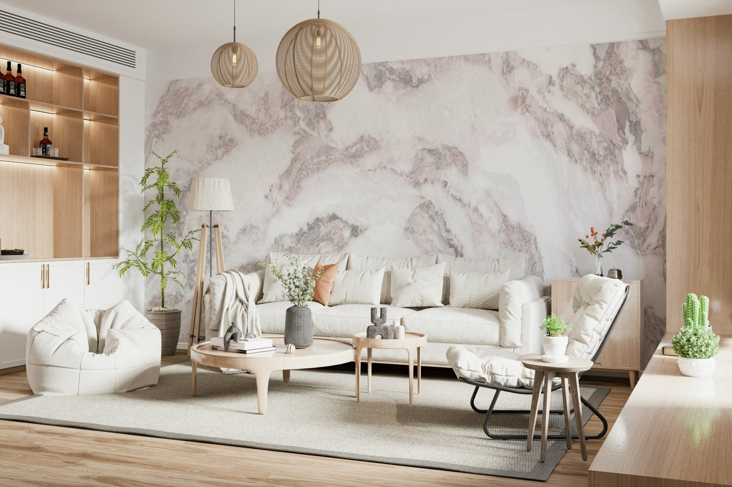 Vein-led wall mural of marble with smooth stone surface and gold-charcoal mix, GD5462