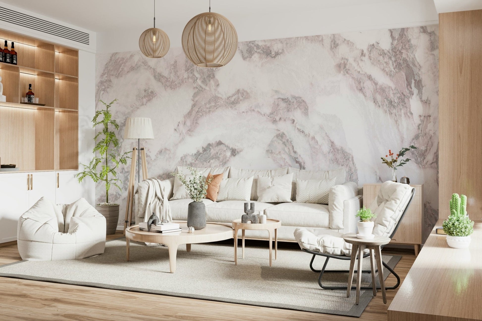 Vein-led wall mural of marble with smooth stone surface and gold-charcoal mix, GD5462