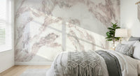 Marble Veins Wall Mural in white, ivory, pale grey, charcoal, and gold tones, GD5462
