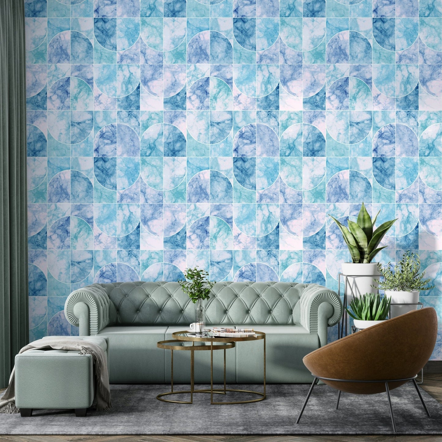 Seamless pattern for wall application.

