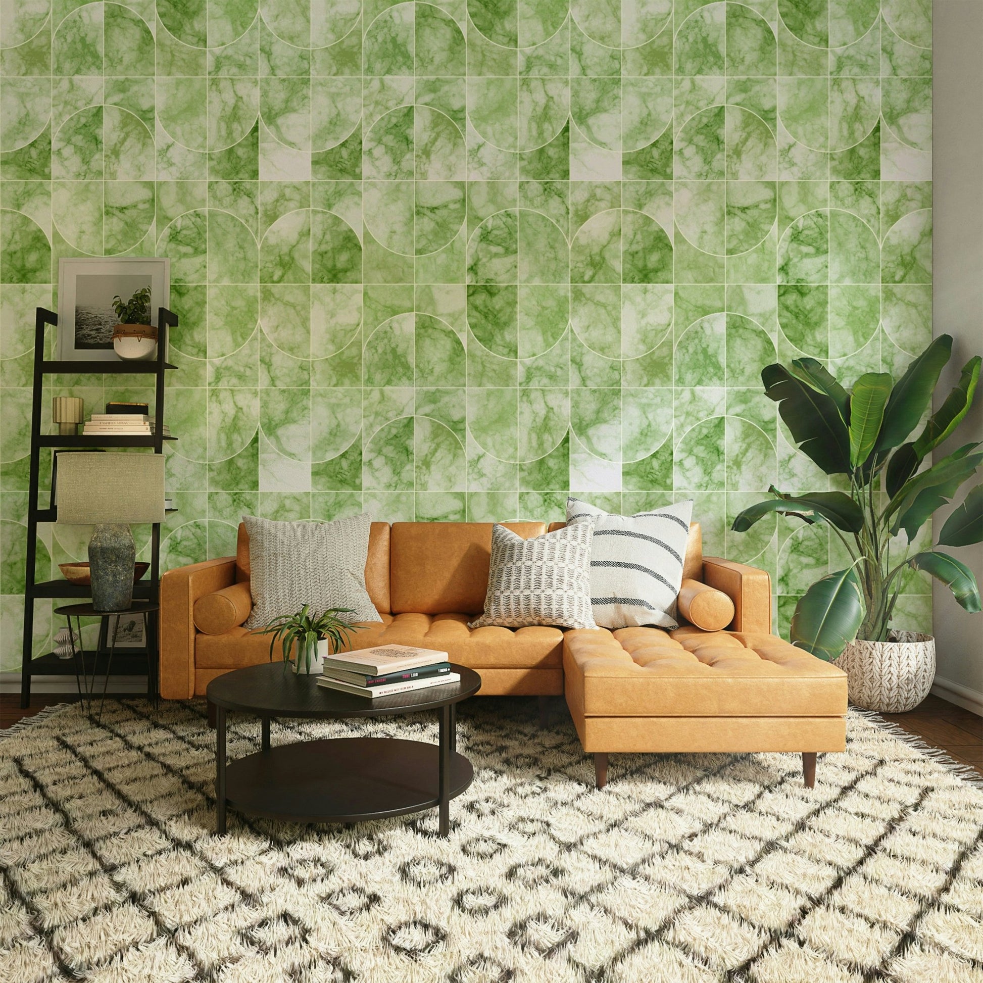 Modern geometric tiles design.


