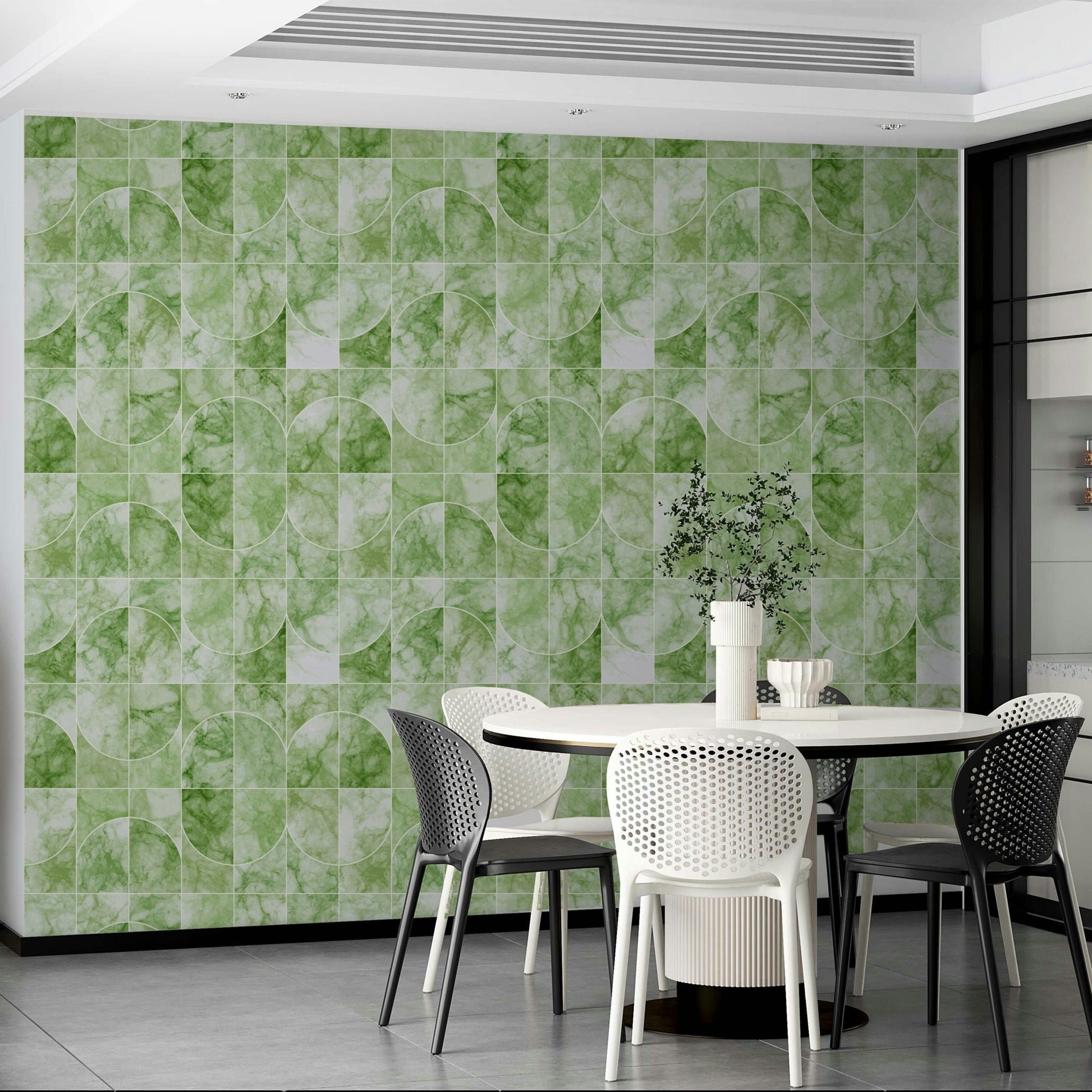 Wall decor evoking modern design.

