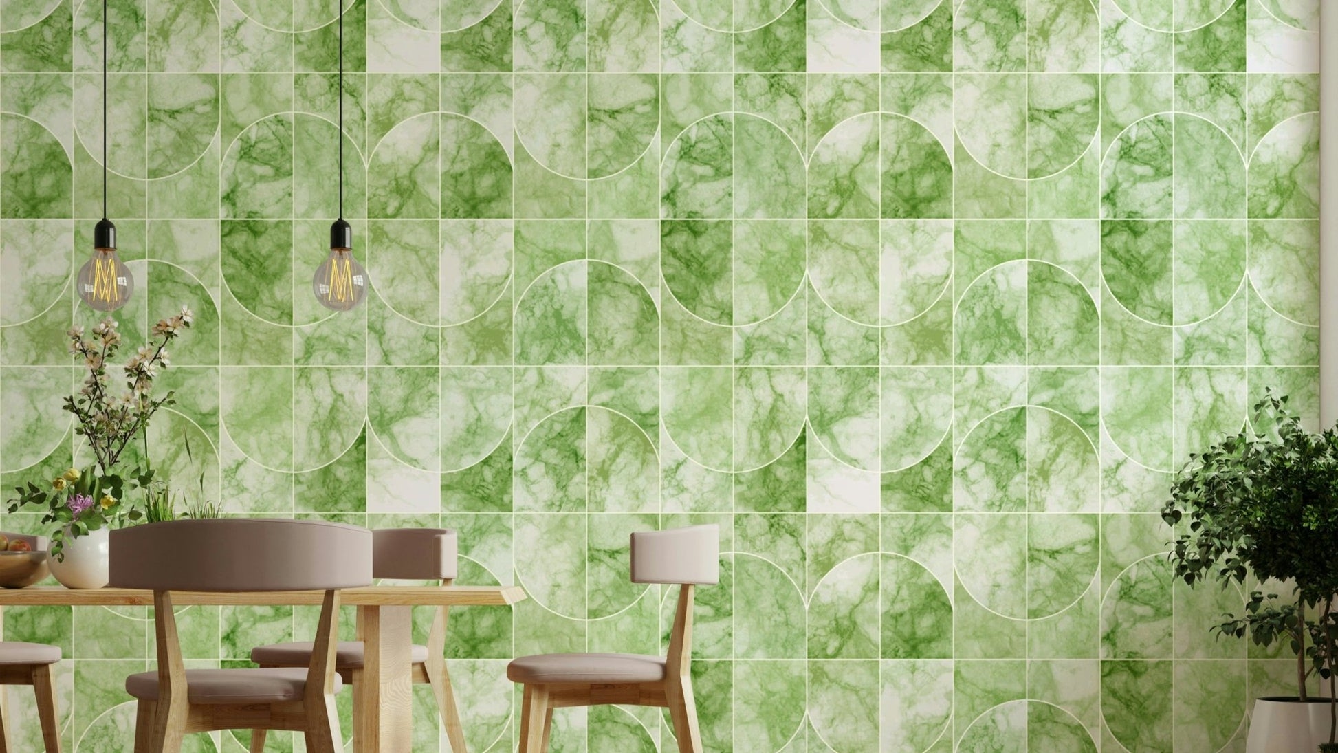 Refreshing greenish hues.

