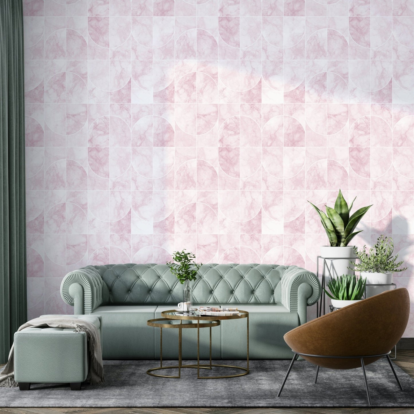 Modern geometric tiles design.

