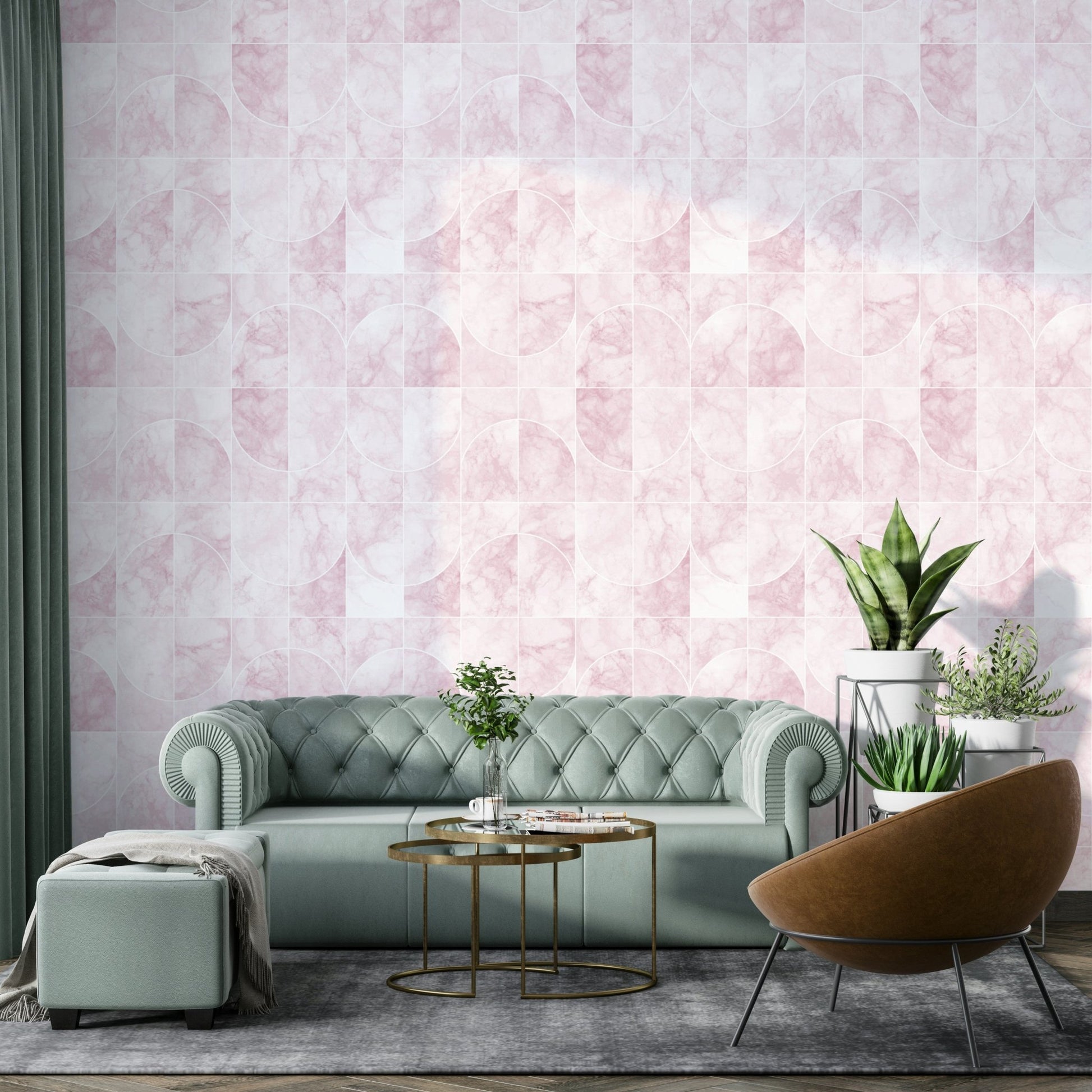 Modern geometric tiles design.

