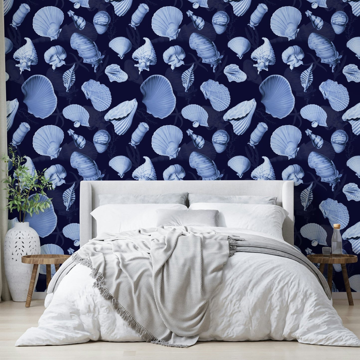 Peel-and-stick Marea wallpaper for easy installation

