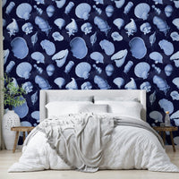 Peel-and-stick Marea wallpaper for easy installation

