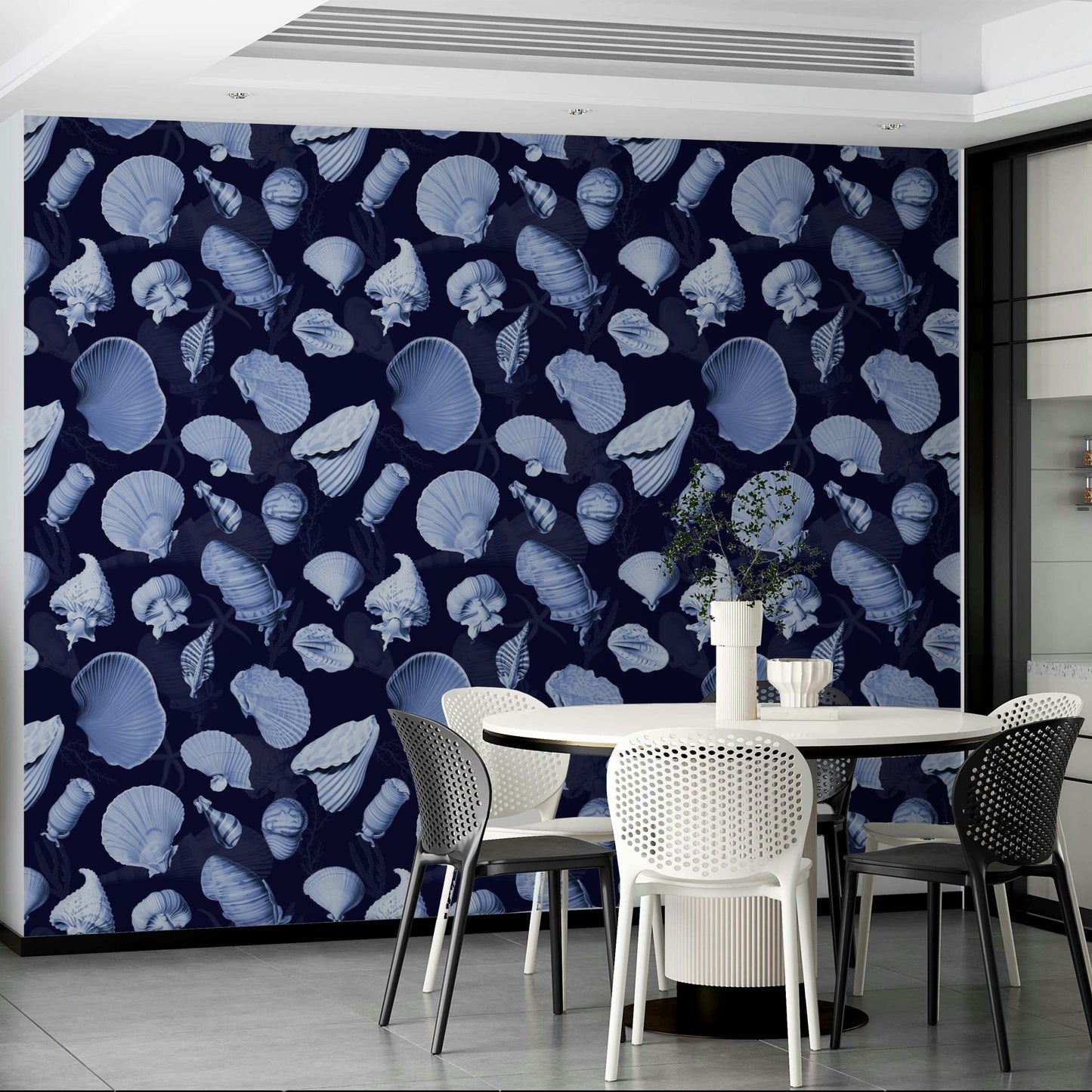 Marea wallpaper with soft, flowing wave design

