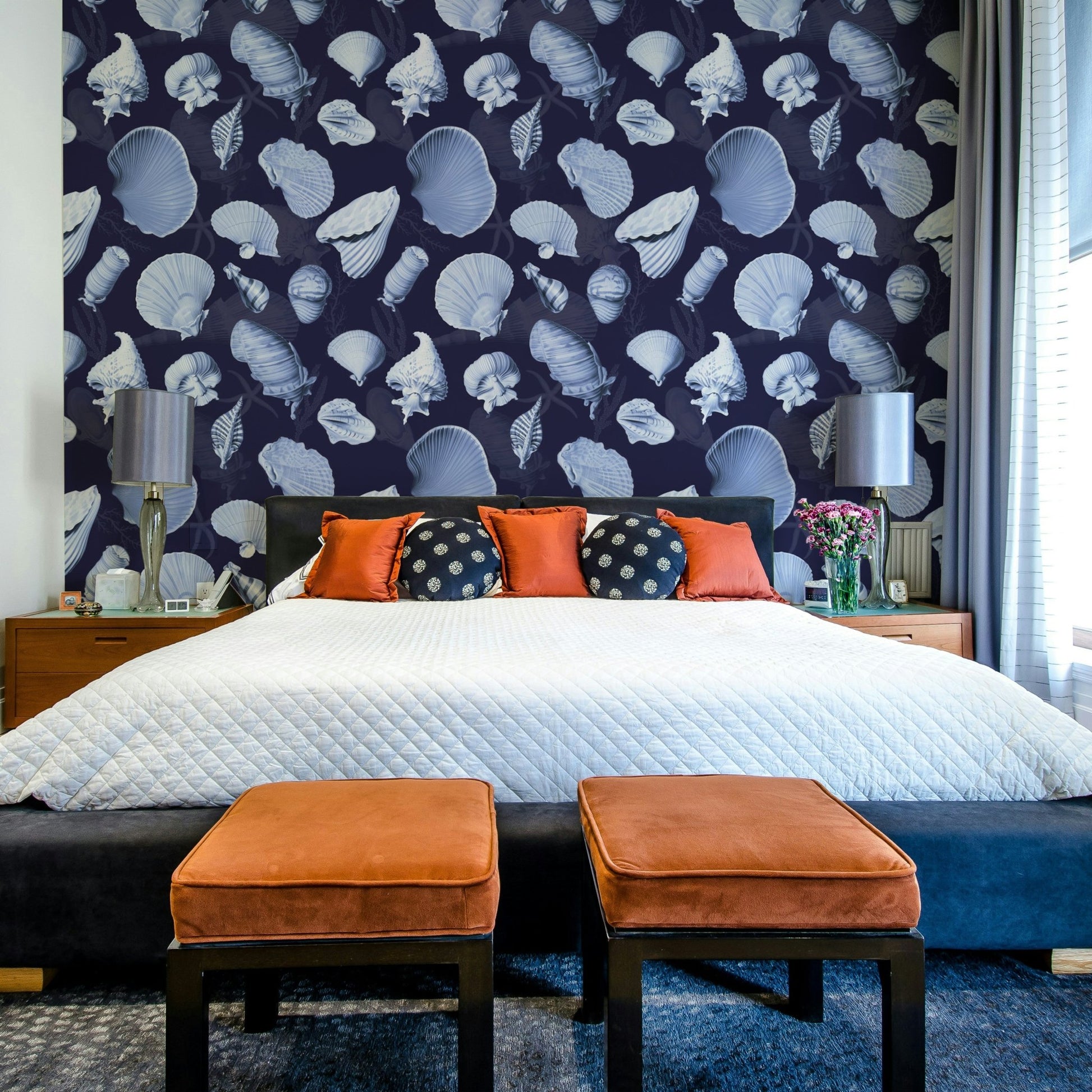 Marea wallpaper with flowing organic design for homes

