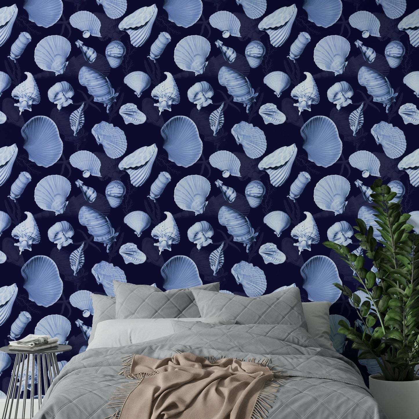 Soft and elegant Marea wallpaper for calming interiors

