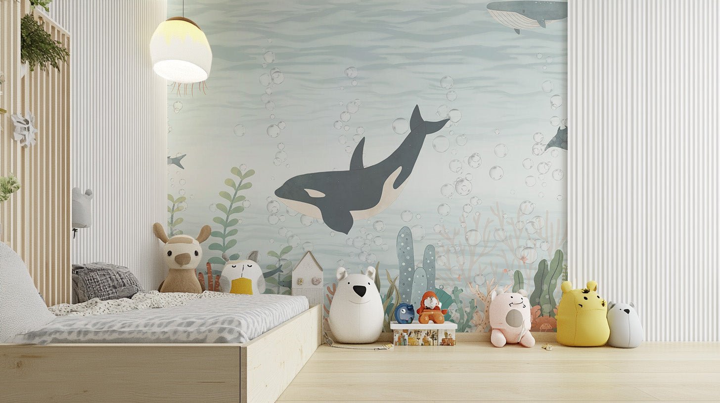 Marine Ballet Wallpaper Mural for elegant walls B831