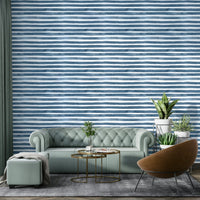 Horizontal brushstroke wall mural

