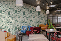 Sophisticated Marine Mosaic Pattern Wallpaper, AN47