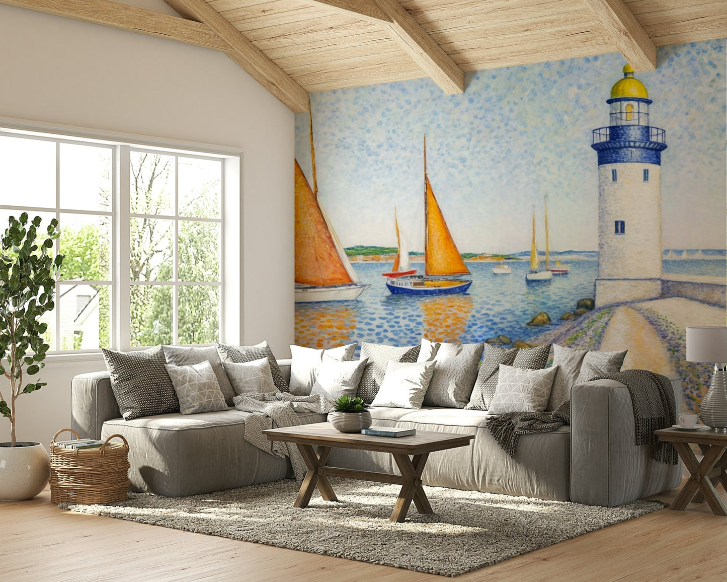 The design feels graceful and peaceful.

