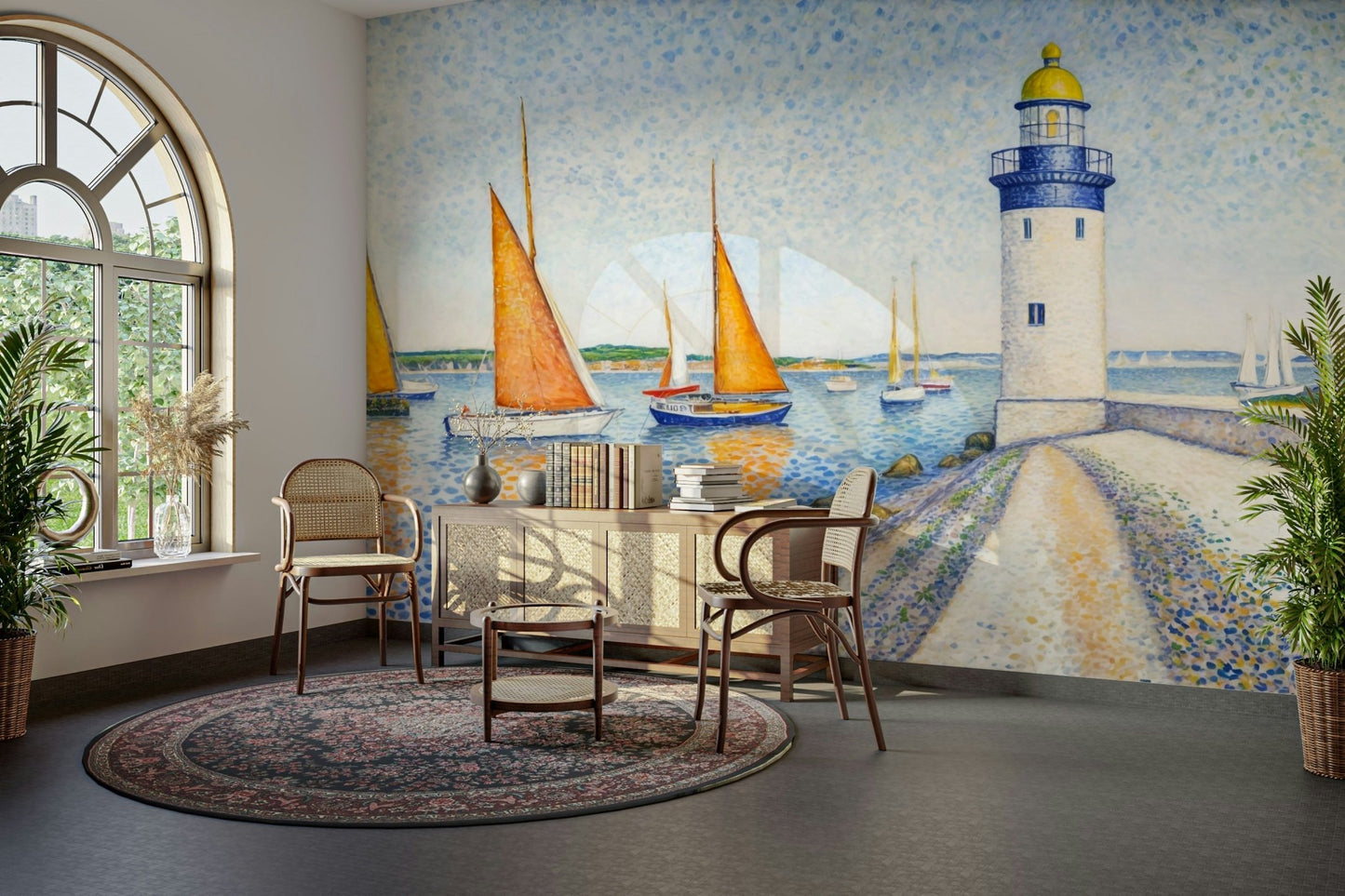 The composition is open and calming.

