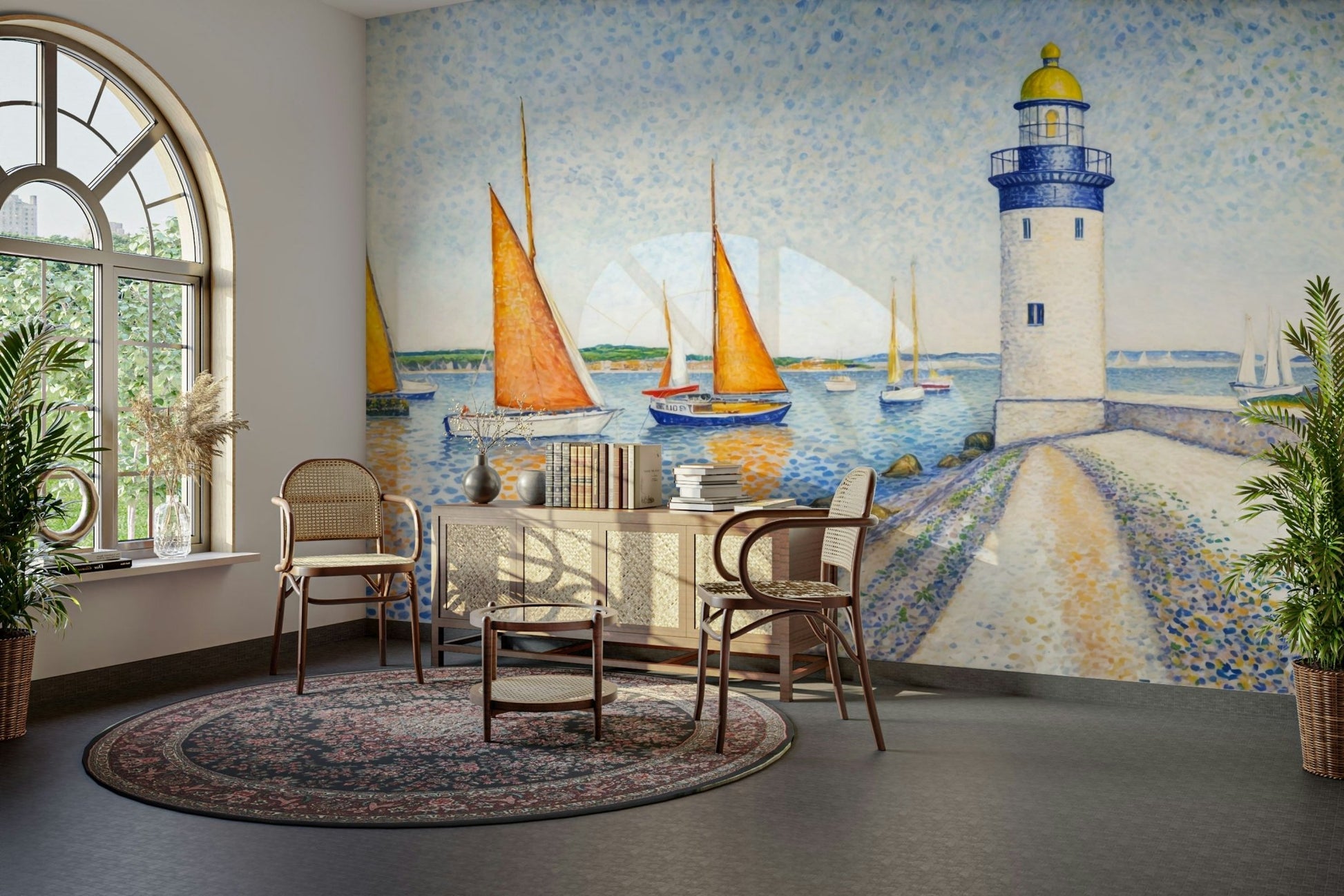 The composition is open and calming.

