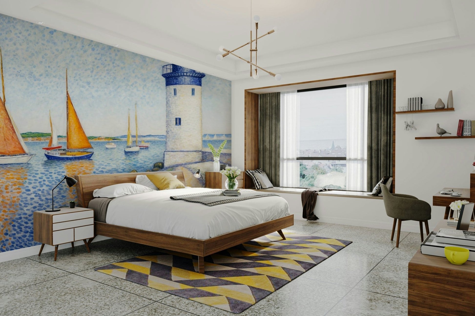 The overall feel is quiet and serene.

