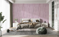 Maroon bold stripe wallpaper for walls




